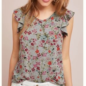 Basseterre Ruffle-Sleeve Tank